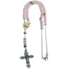 rosario perla rosa (con broche)