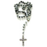 rosario de cerámica gris (con broche)