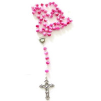 Rosary Keramik rosa (mit Verschluss)