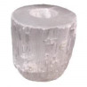 selenite candle holder – smooth