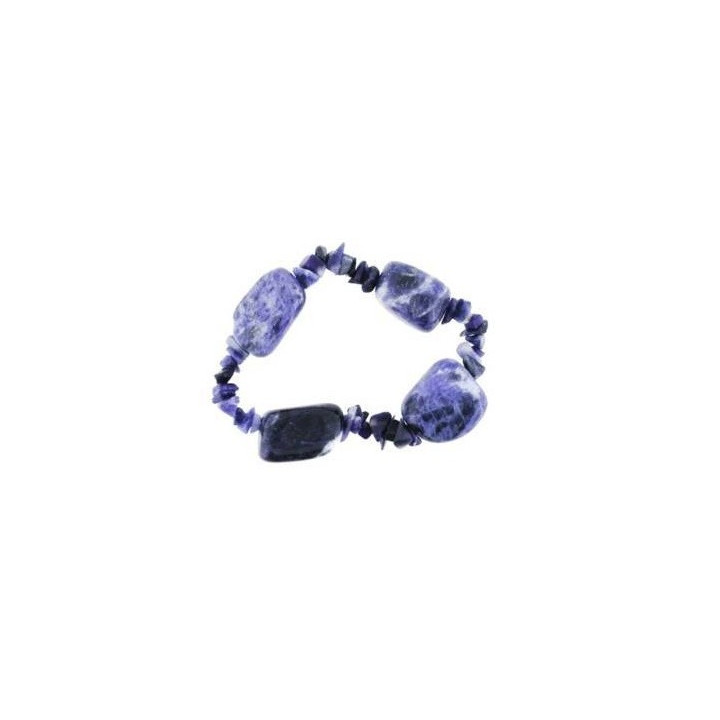 bracciale sodalite – 4 pietre