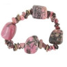 pulsera rodonita – 4 piedras