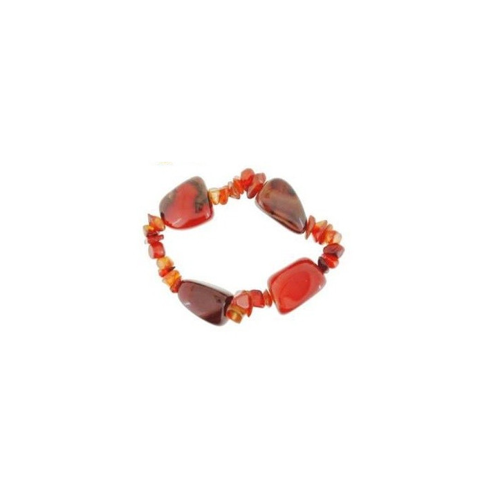 pulsera de cornalina – 4 piedras