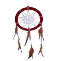 red atrapasueños roja – 16cm