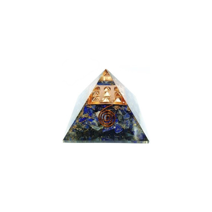 piramide orgonite lapislazzulo – 7 x 7