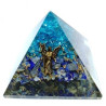orgonite lapis lazuli pyramid and aquamarine – 7 x 7