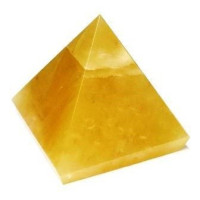 yellow quartz pyramid