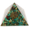 chrysocolla orgonite pyramid – 7 x 7