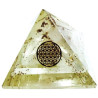 orgonite selenite pyramid – 7 x 7