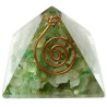 green quartz orgonite pyramid – 4 x 4