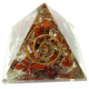 orgonite pyramid jasper and quartz – 4 x 4
