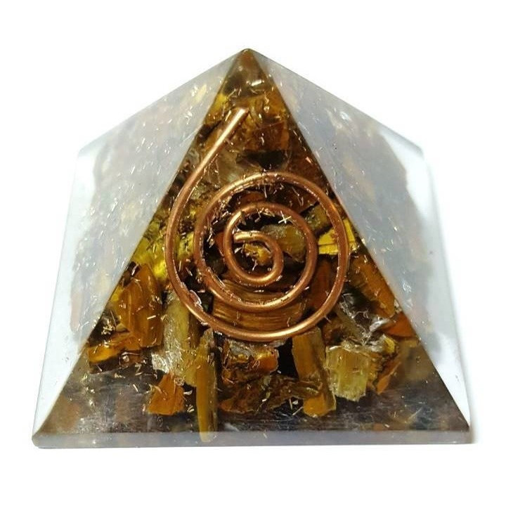 piramide orgonite occhio tigre – 4 x 4