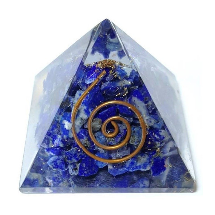 pirâmide orgonite lapis lazuli – 4 x 4