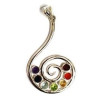 snail pendant - chakras