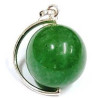 green quartz pendant – ball
