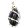 amethyst pendant – wave