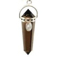 smoky quartz tip - pendant