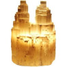 selenite lamp – double tower