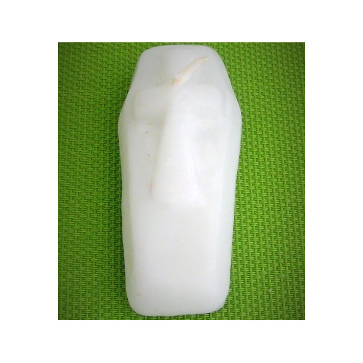 white coffin candle
