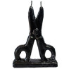 black scissors candle