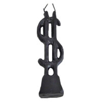 vela negra con signo de dolar