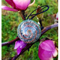 Orgonite - Pendant with necklace - green