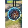ORGONITE - PENDENTE COM COLAR - ÁRVORE DA VIDA AZUL