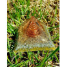 Golden Orgonite Pyramid - M