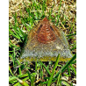 Golden Orgonite Pyramid - M
