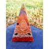 Nubian Orgonite Pyramid L with Black Tourmaline
