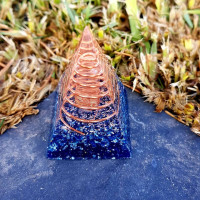 Pyramid Orgonite Nubia -Blue S