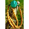 Sandalwood Necklace - Turquoise Ganesha