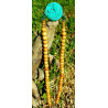 Sandalwood Necklace - Turquoise Ganesha