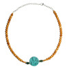 Collar de Sándalo - Ganesha Turquesa