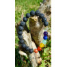 Pulsera volcánica de los 7 chakras