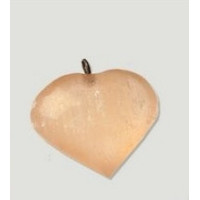 Pendente Selenite Laranja - Coração