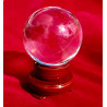 Bola de Cristal - Base de Madeira 6cm