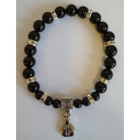 Pulseira Turmalina Negra e Saco de Dinheiro