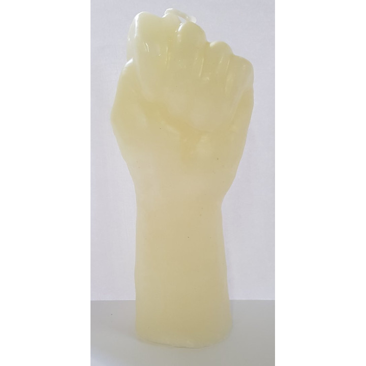 White Fist Candle - Large