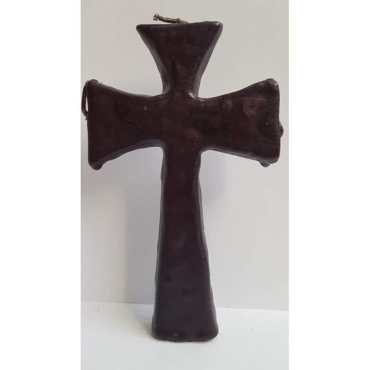 BLACK CROSS OF DESIRE CANDLE - 3 LOCKS