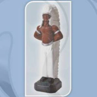 jefe de plumas blancas - 20cm