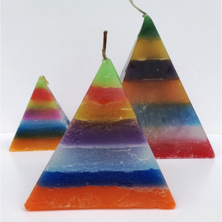 Vela Pirámide 7 colores