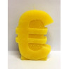 Yellow Euro Candle - 11cm