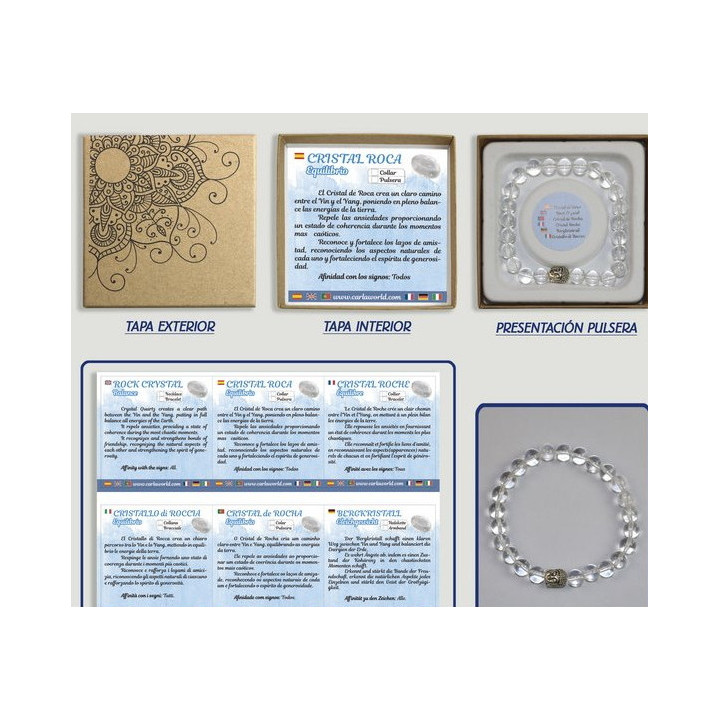 Pulseira Elegante - Cristal de Rocha