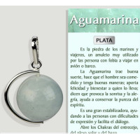Colgante Aguamarina - Bola