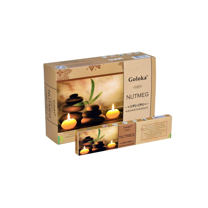 Incenso Aromaterapia Goloka - Noz-moscada 15Gr