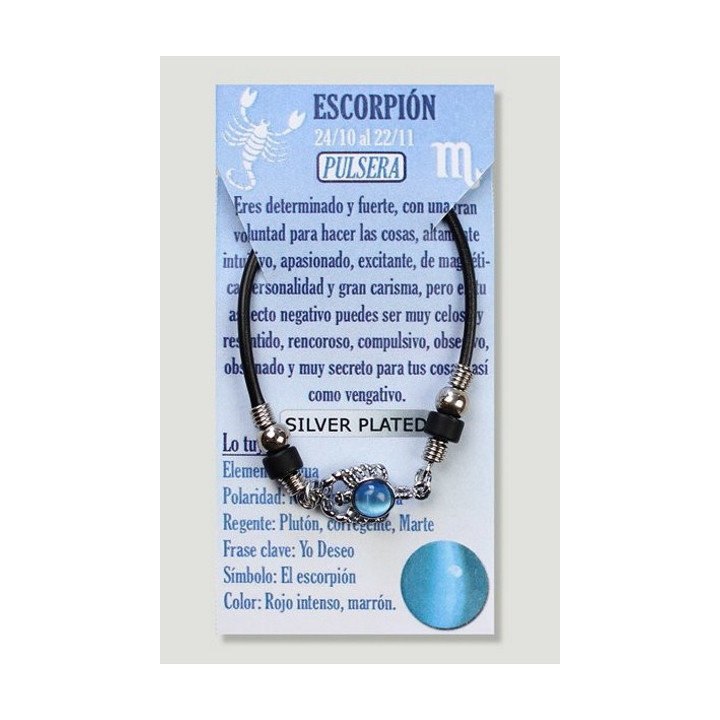 Bracelet Signe Scorpion - Argenté