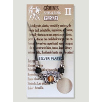 Pulseira Signo Gémeos - Prateada