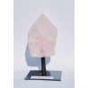 Quartzo Rosa Ponta - Base de Metal 13cm (A)