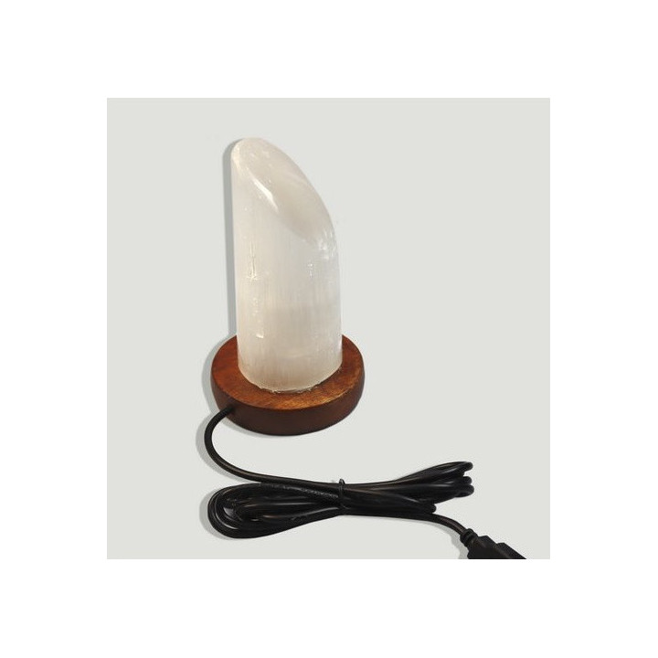 Lampada Selenite Cilindrica 12cm - USB